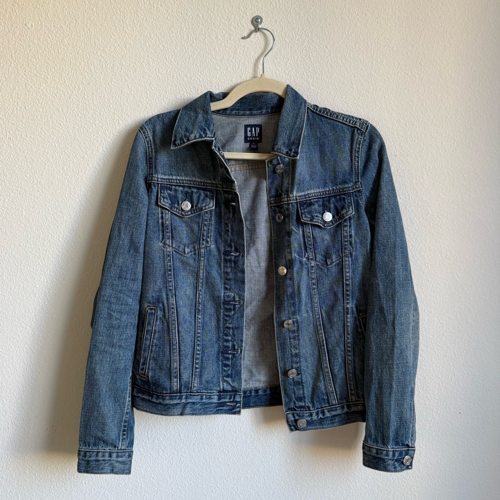 Gap Icon Denim Jacket in Saddle Blue